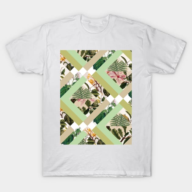 Cubed Vintage Botanicals T-Shirt by BiancaGreen